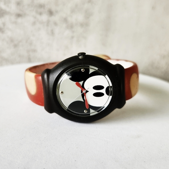 Disney Mickey Mouse SNAP Watch Blur Silicone Band Working Mens Womens - Picture 12 of 12